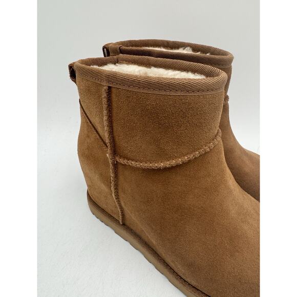 UGG CLASSIC FEMME MINI Women's NEW Boot Brown US Size 6 Medium (1104609) - Picture 3 of 11